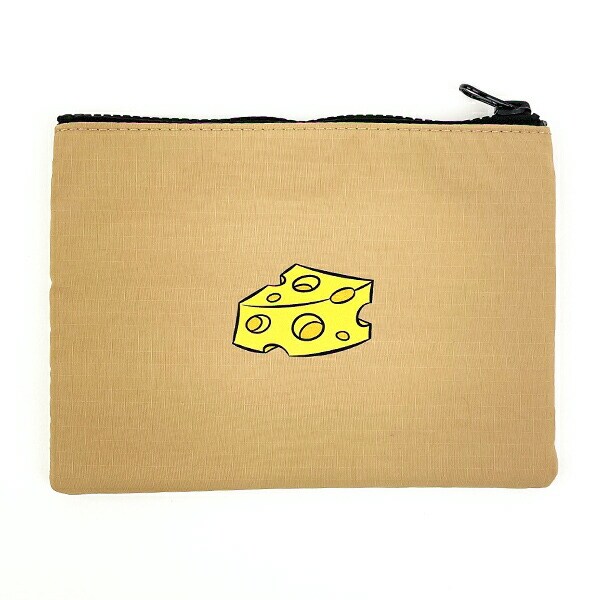 トムとジェリー CHEES DAY フラットポーチ (ベージュ)
