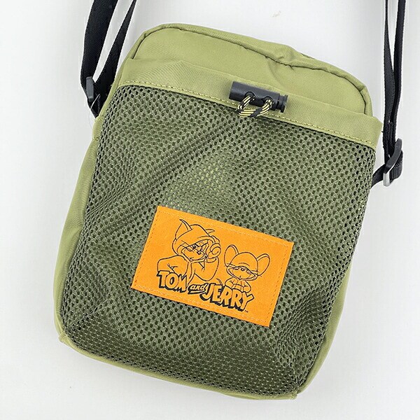トムとジェリー フーディーショルダーバッグ (カーキ)