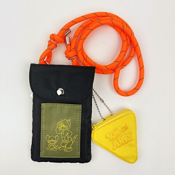 トムとジェリー フーディー ミニ ショルダーバッグ (ブラック)