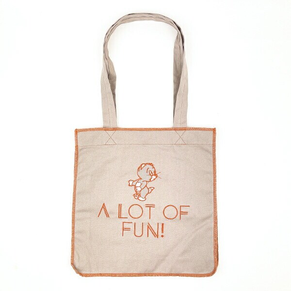 トムとジェリー ロックステッチトートバッグ(ブラウン) トムジェリ