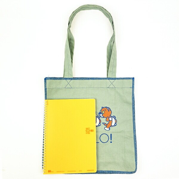 トムとジェリー ロックステッチトートバッグ(グリーン) トムジェリ