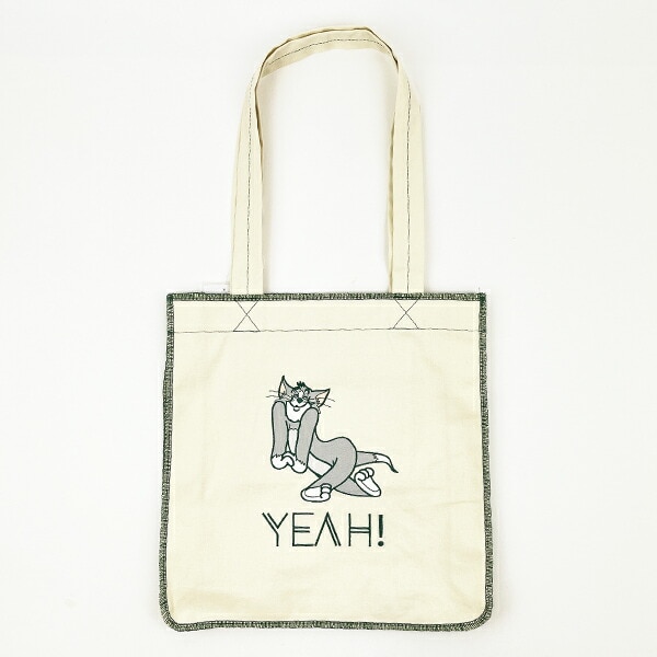 トムとジェリー ロックステッチトートバッグ(アイボリー) トムジェリ