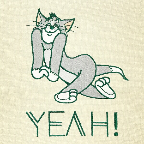 トムとジェリー ロックステッチトートバッグ(アイボリー) トムジェリ