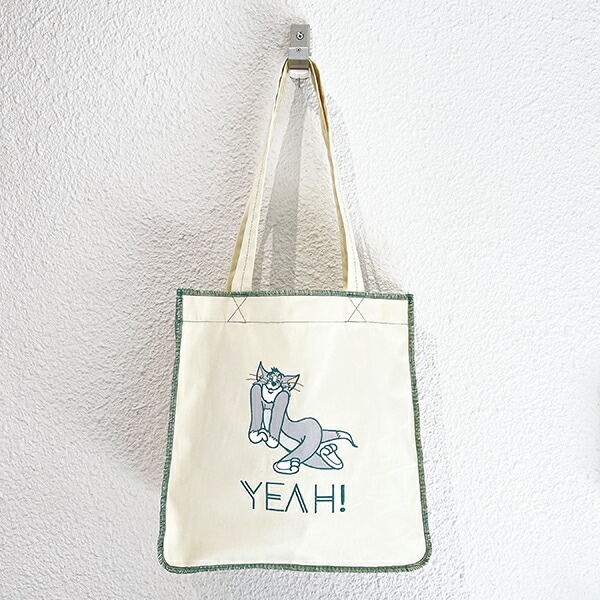 トムとジェリー ロックステッチトートバッグ(アイボリー) トムジェリ