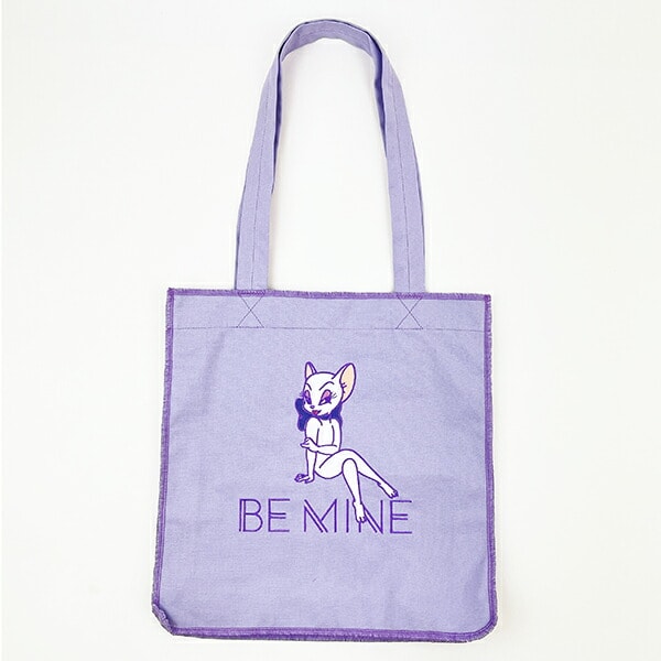 トムとジェリー ロックステッチトートバッグ(パープル) トムジェリ