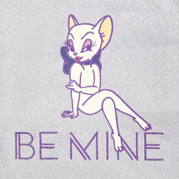 トムとジェリー ロックステッチトートバッグ(パープル) トムジェリ