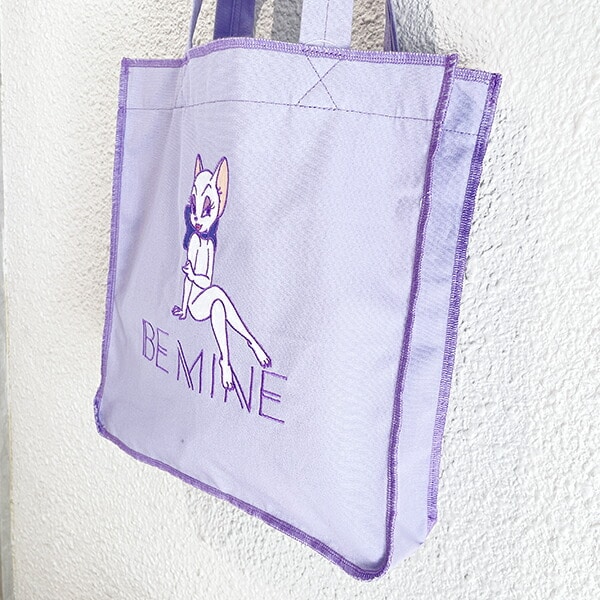 トムとジェリー ロックステッチトートバッグ(パープル) トムジェリ