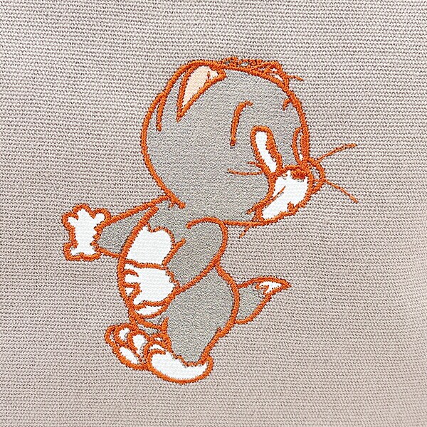 トムとジェリー ロックステッチポーチ(ブラウン) トムジェリ