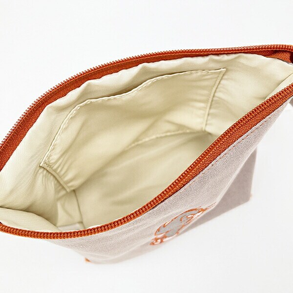 トムとジェリー ロックステッチポーチ(ブラウン) トムジェリ