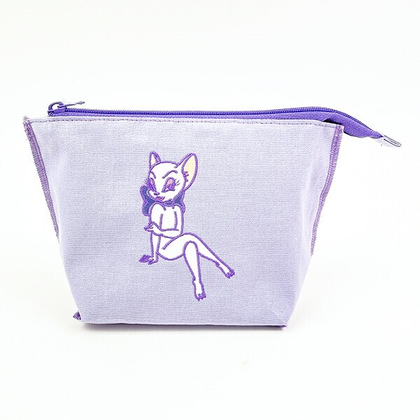 トムとジェリー ロックステッチポーチ(パープル) トムジェリ
