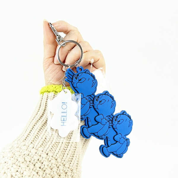 トムとジェリー ビッグラバーチャーム(ブルー) キーホルダー トムジェリ