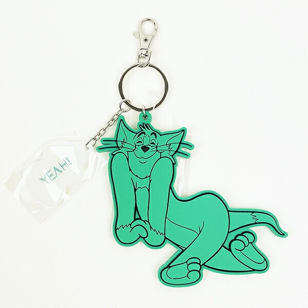 トムとジェリー ビッグラバーチャーム(グリーン) キーホルダー トムジェリ