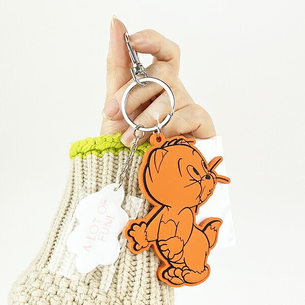 トムとジェリー ビッグラバーチャーム(オレンジ) キーホルダー トムジェリ