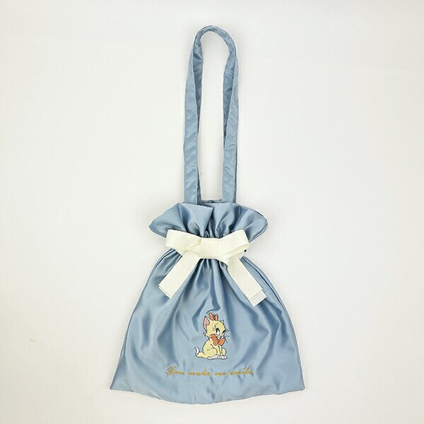トムとジェリー トゥーツ ガールズサテン巾着リボントートバッグ (ブルー) ガールズシリーズ