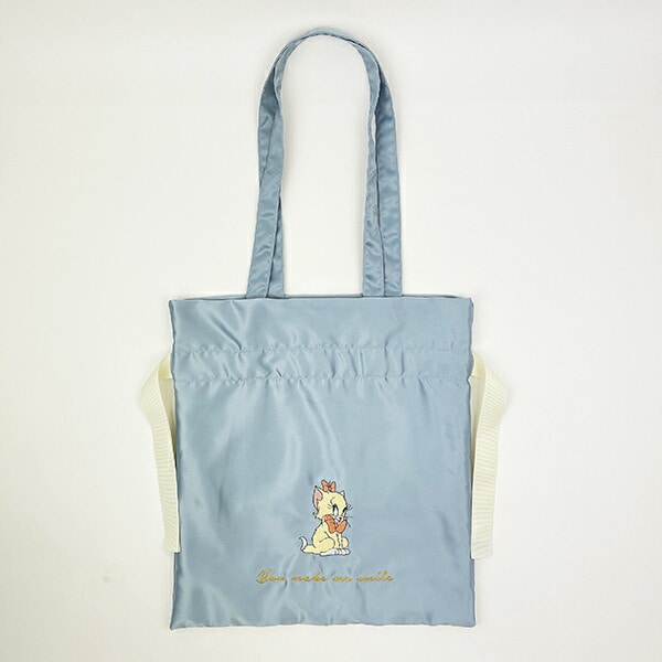 トムとジェリー トゥーツ ガールズサテン巾着リボントートバッグ (ブルー) ガールズシリーズ