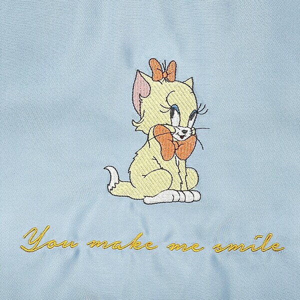 トムとジェリー トゥーツ ガールズサテン巾着リボントートバッグ (ブルー) ガールズシリーズ