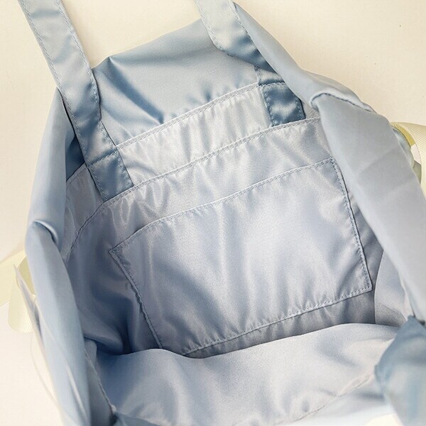 トムとジェリー トゥーツ ガールズサテン巾着リボントートバッグ (ブルー) ガールズシリーズ