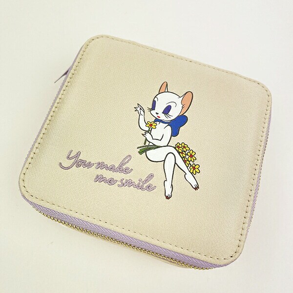 トムとジェリー トゥードルス ガールズスクエアポーチ (アイボリー) ガールズシリーズ