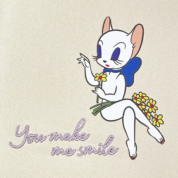 トムとジェリー トゥードルス ガールズスクエアポーチ (アイボリー) ガールズシリーズ