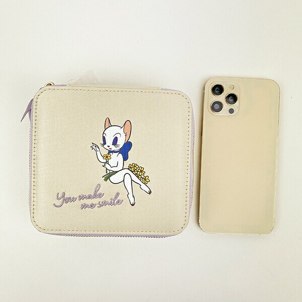 トムとジェリー トゥードルス ガールズスクエアポーチ (アイボリー) ガールズシリーズ