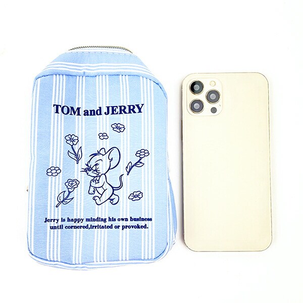 トムとジェリー ストライブトラベルポーチ(ブルー) トムジェリ