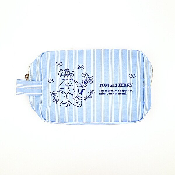 トムとジェリー ストライブトラベルポーチ(ブルー) トムジェリ