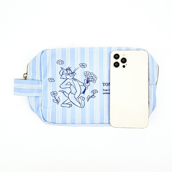 トムとジェリー ストライブトラベルポーチ(ブルー) トムジェリ