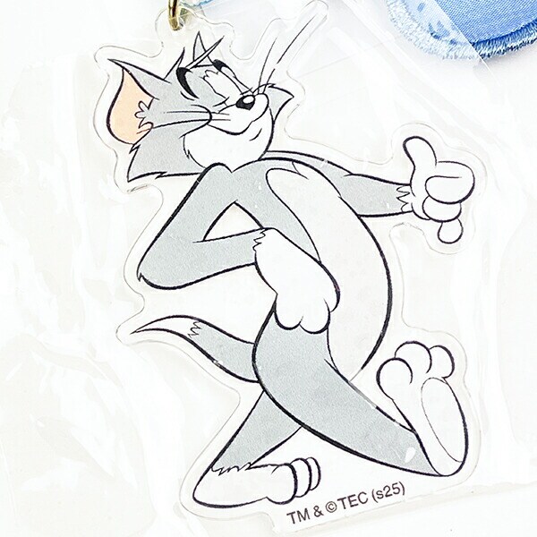 トムとジェリー トム ふかふかチャーム(ブルー) キーホルダー トムジェリ