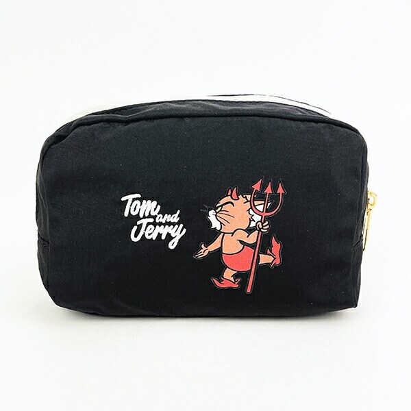 トムとジェリー トム 天使と悪魔 リバーシブルポーチ