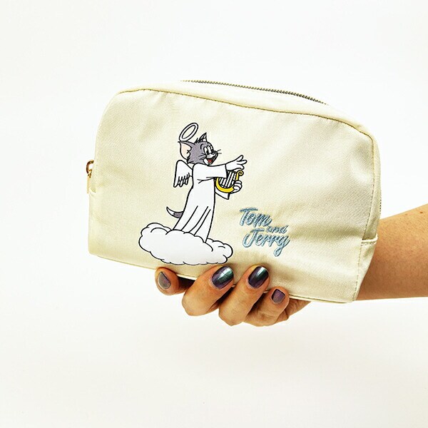 トムとジェリー トム 天使と悪魔 リバーシブルポーチ