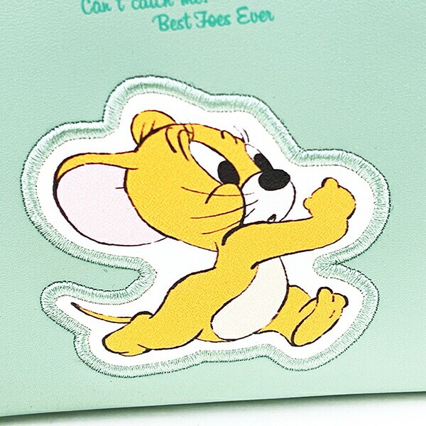 トムとジェリー レトロアート ポーチ グリーン トムジェリ