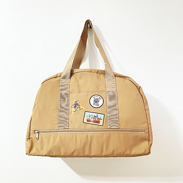 トムとジェリー トラベルセパレートボストンバッグ ベージュ トムジェリ