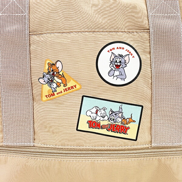 トムとジェリー トラベルセパレートボストンバッグ ベージュ トムジェリ