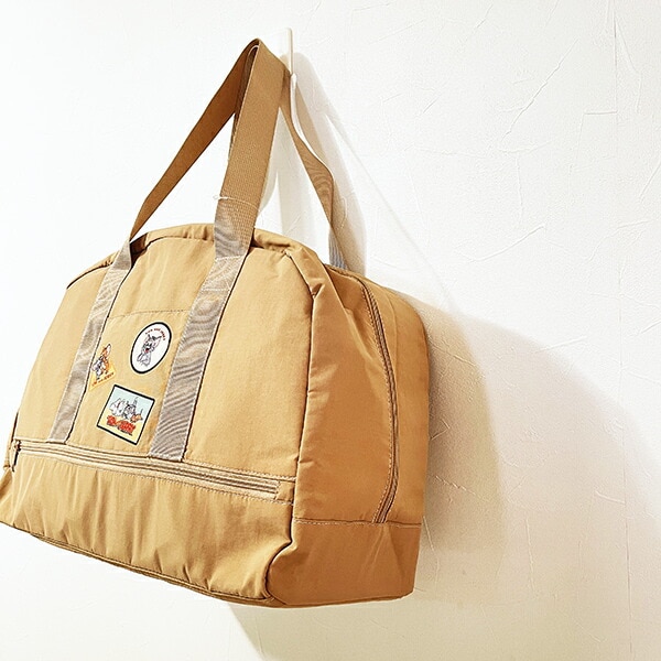 トムとジェリー トラベルセパレートボストンバッグ ベージュ トムジェリ