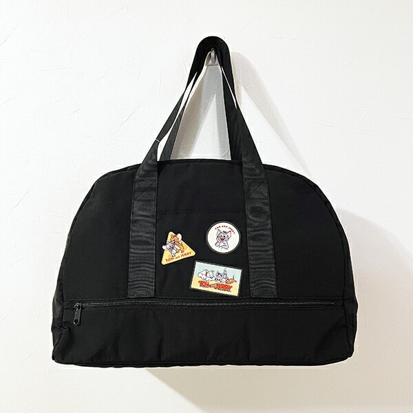 トムとジェリー トラベルセパレートボストンバッグ ブラック トムジェリ