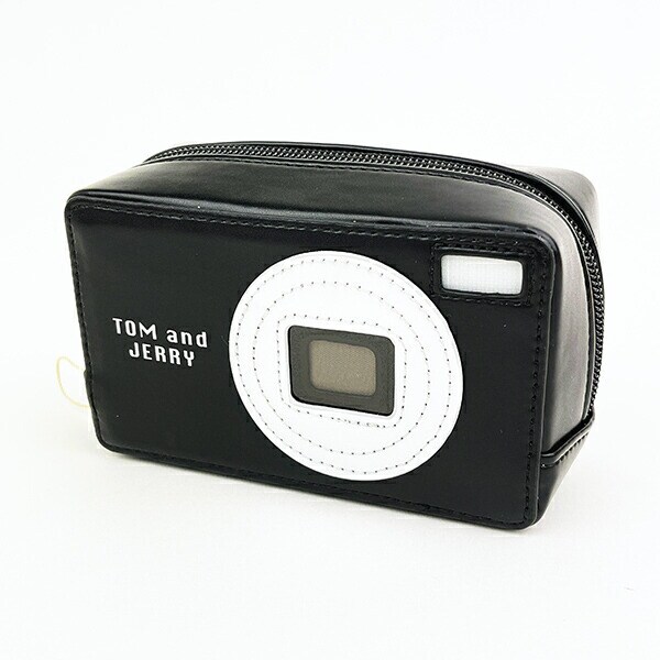 トムとジェリー デジカメポーチ ブラック トムジェリ