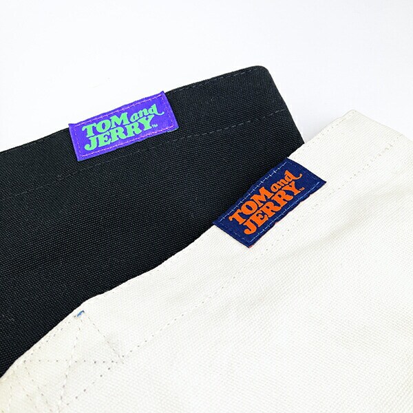 トムとジェリー スポーティーダブルハンドルビック トートバッグ (アイボリー)