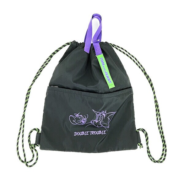 トムとジェリー スポーティーナップザック バッグ (ブラック)