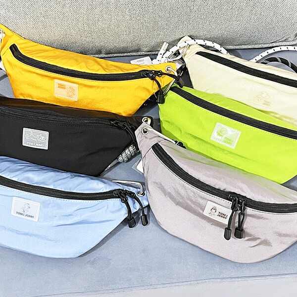 トムとジェリー トプシー カラーボディバッグ ブルー ウエストポーチ 推し活 トムジェリ