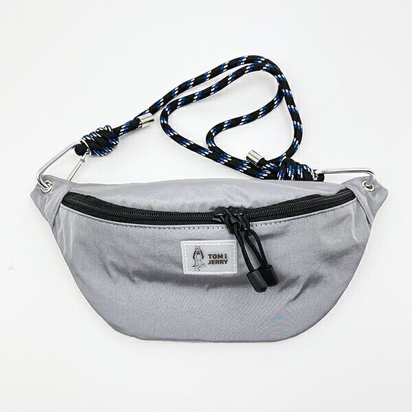 トムとジェリー ドルーピー カラーボディバッグ グレー ウエストポーチ 推し活 トムジェリ