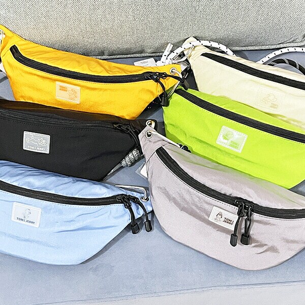 トムとジェリー ジェリー カラーボディバッグ オレンジ ウエストポーチ 推し活 トムジェリ