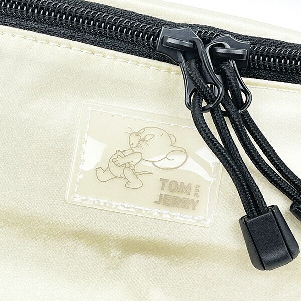 トムとジェリー タフィー カラーボディバッグ ホワイト ウエストポーチ 推し活 トムジェリ