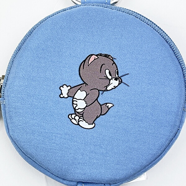 トムとジェリー トプシー カラーサークルポーチ ブルー 推し活 トムジェリ