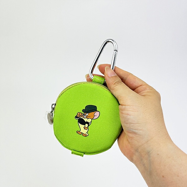 トムとジェリー マッスル カラーサークルポーチ グリーン 推し活 トムジェリ