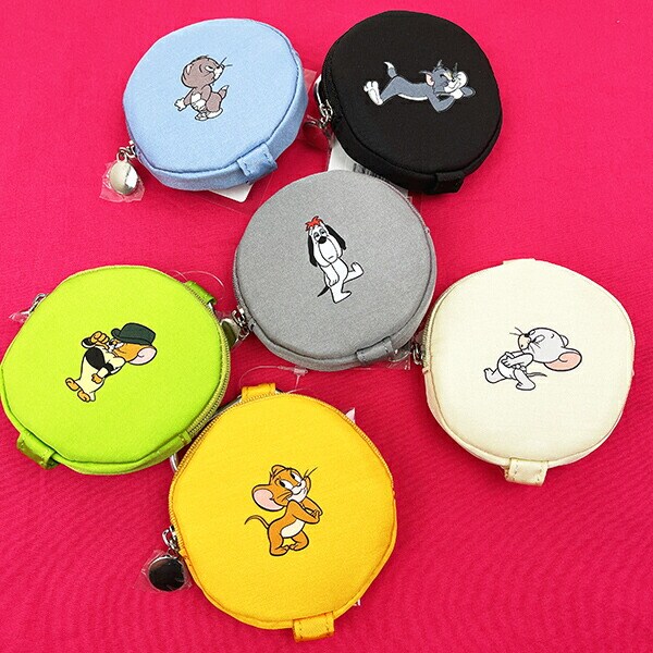 トムとジェリー マッスル カラーサークルポーチ グリーン 推し活 トムジェリ