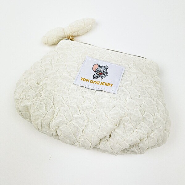 トムとジェリー タフィー おむつポーチ ホワイト トムジェリ