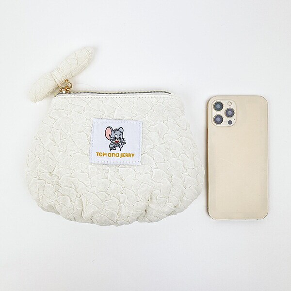 トムとジェリー タフィー おむつポーチ ホワイト トムジェリ