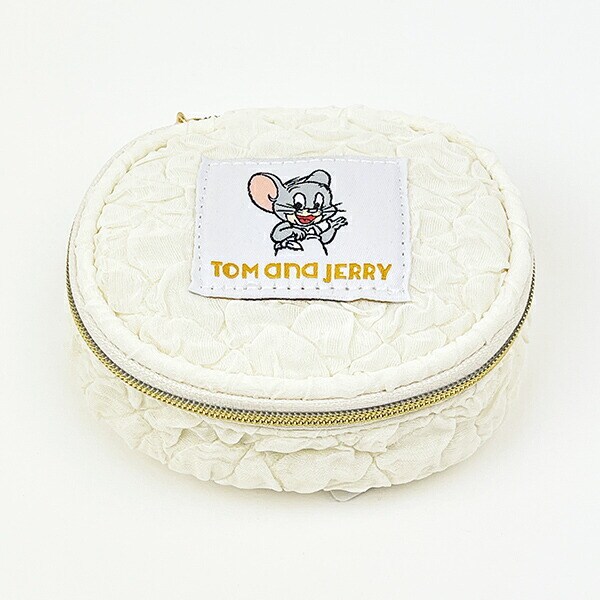 トムとジェリー タフィー おむつアクセサリーポーチ ホワイト トムジェリ