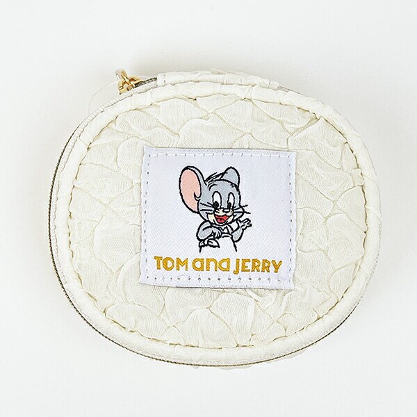 トムとジェリー タフィー おむつアクセサリーポーチ ホワイト トムジェリ