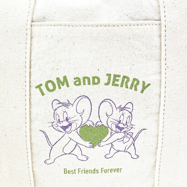 トムとジェリー バースデートートバッグ(パープル) ランチ トムジェリ